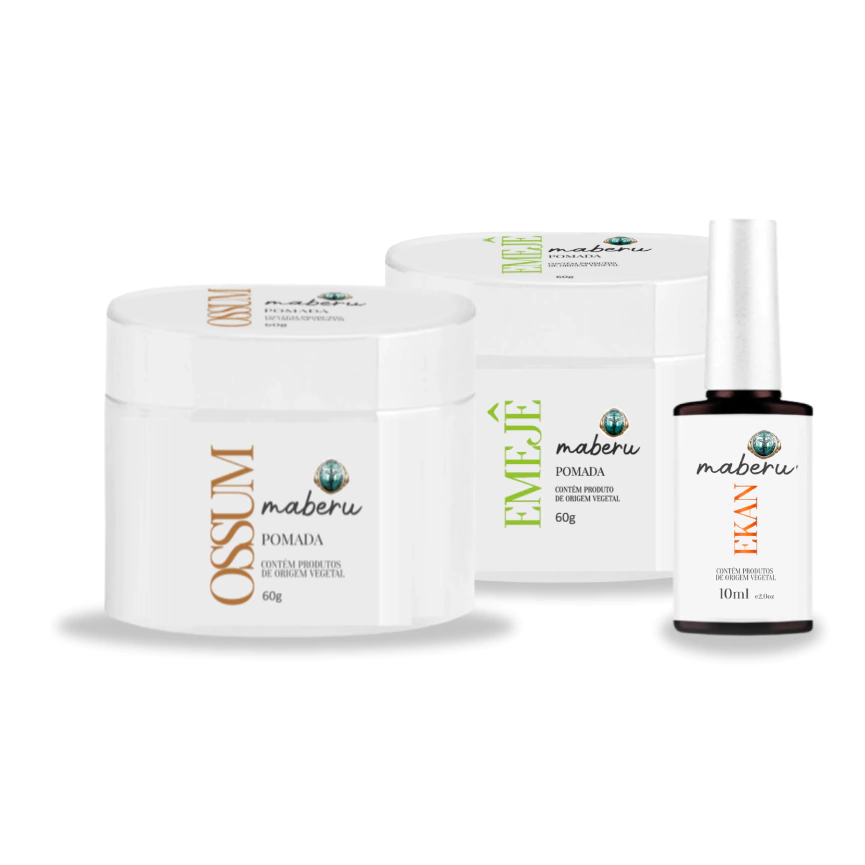 Kit 2 - Ossum 60g, Emejê 60g e Ekan 10ml